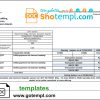 editable template, Solomon Islands ADB bank statement template in Word and PDF format