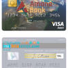 editable template, Somalia Amana Bank visa debit credit card template in PSD format