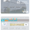 editable template, South Africa Discovery Limited visa debit card template in PSD format