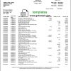 editable template, South Africa Capitec bank savings account statement template in Word and PDF format