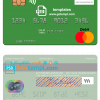 editable template, South Sudan Eden Commercial Bank mastercard template in PSD format