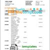 editable template, Spain Bankinter bank statement template in Word and PDF format