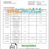 editable template, Sri Lanka Seylan bank statement template in Word and PDF format, version 2