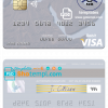 editable template, Sudan El Nilein Bank visa debit card template in PSD format