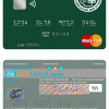 editable template, Sudan The Agricultural Bank of Sudan mastercard template in PSD format