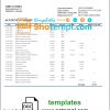 editable template, Suriname Centrale Bank Van Suriname bank statement template in Word and PDF format