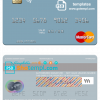 editable template, Suriname Finabank N.V. mastercard template in PSD format