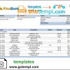 editable template, Suriname Finabank bank statement template in Word and PDF format