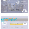 editable template, Sweden Nordea Bank AB visa debit card template in PSD format