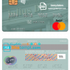 editable template, Switzerland Julius Baer Group AG mastercard template in PSD format