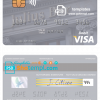 editable template, Switzerland Julius Baer Group AG visa debit card template in PSD format