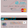 editable template, Syria Gulf Bank mastercard template in PSD format