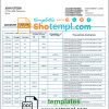 editable template, Syria Gulf Bank statement template in Word and PDF format