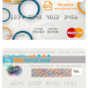 editable template, Taiwan Chang Hwa Bank mastercard template in PSD format