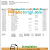 editable template, Taiwan Chang Hwa Bank statement template in Word and PDF format