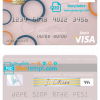 editable template, Taiwan Chang Hwa Bank visa debit card template in PSD format
