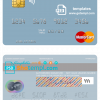 editable template, Tajikistan IBT Bank mastercard template in PSD format