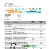 editable template, Tajikistan ITB bank statement template in Word and PDF format