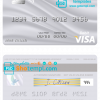 editable template, Thailand Bangkok Bank visa debit card template in PSD format