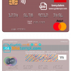 editable template, Thailand Calyon Bank mastercard template in PSD format
