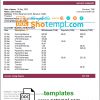 editable template, Thailand Caylon Bank statement template in Word and PDF format
