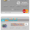 editable template, Timor-Leste Banco Nacional Ultramarino building mastercard template in PSD format