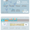 editable template, Timor-Leste Banco Nacional de Comércio de Timor-Leste visa debit card template in PSD format