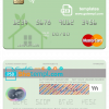 editable template, Togo Financial Bank mastercard template in PSD format