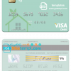 editable template, Togo Financial Bank visa debit card template in PSD format