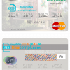 editable template, Trinidad and Tobago First Citizes Bank mastercard template in PSD format