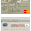 editable template, Turkey Odeabank mastercard template in PSD format