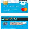 editable template, United Kingdom WestStein bank visa credit card template in PSD format