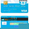 editable template, United Kingdom WestStein bank mastercard credit card template in PSD format
