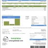 editable template, USA Florida City of Pembroke Pines Utilities Department utility bill template in Word and PDF format