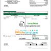 editable template, USA Iowa Access Energy Cooperative utility bill template in Word and PDF format