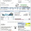 editable template, USA Iowa Clarke Electric Cooperative, Inc utility bill template in Word and PDF format