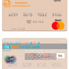 editable template, Uganda Cairo Bank Uganda mastercard template in PSD format