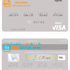 editable template, Uganda Cairo Bank Uganda visa debit card template in PSD format