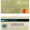 editable template, Ukraine Raiffeisen Bank mastercard template in PSD format