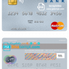 editable template, Ukraine Ukreximbank mastercard template in PSD format