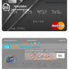 editable template, United Arab Emirates Emirates Investment Bank mastercard template in PSD format