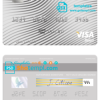 editable template, Uruguay Banque Heritage visa debit card template in PSD format