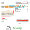 editable template, USA Texas GVEC utility bill template in Word and PDF format