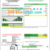 editable template, USA Colorado Holy Cross Energy utility bill template in Word and PDF format