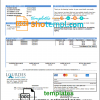 editable template, USA Lourdes utility bill template in Word and PDF format