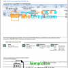 editable template, USA Texas Medina Electric utility bill template in Word and PDF format