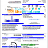 editable template, USA City of Sherman utility bill template in Word and PDF format