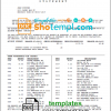 editable template, USA TCF Bank bank statement template in Word and PDF format