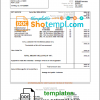 editable template, Mauritius Telecom Mauritius utility bill template in Word and PDF format