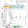 editable template, USA West Boylston utility bill template in Word and PDF format